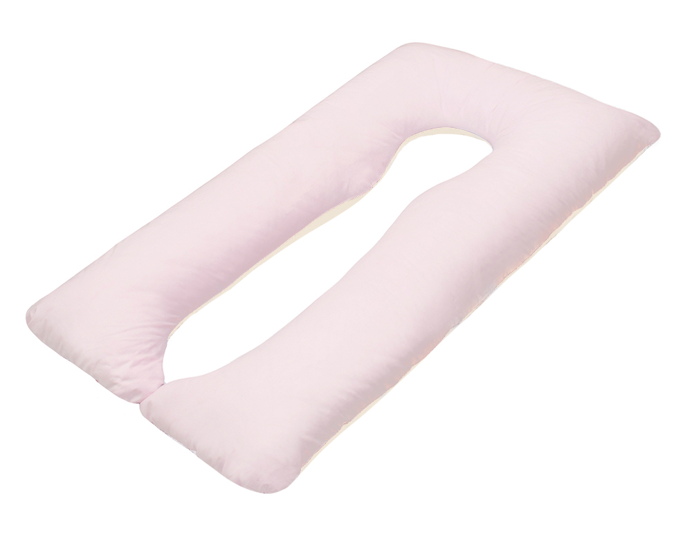 Scamp ölelő párna - homokóra alakú /Vajszínű-rózsaszín huzattal