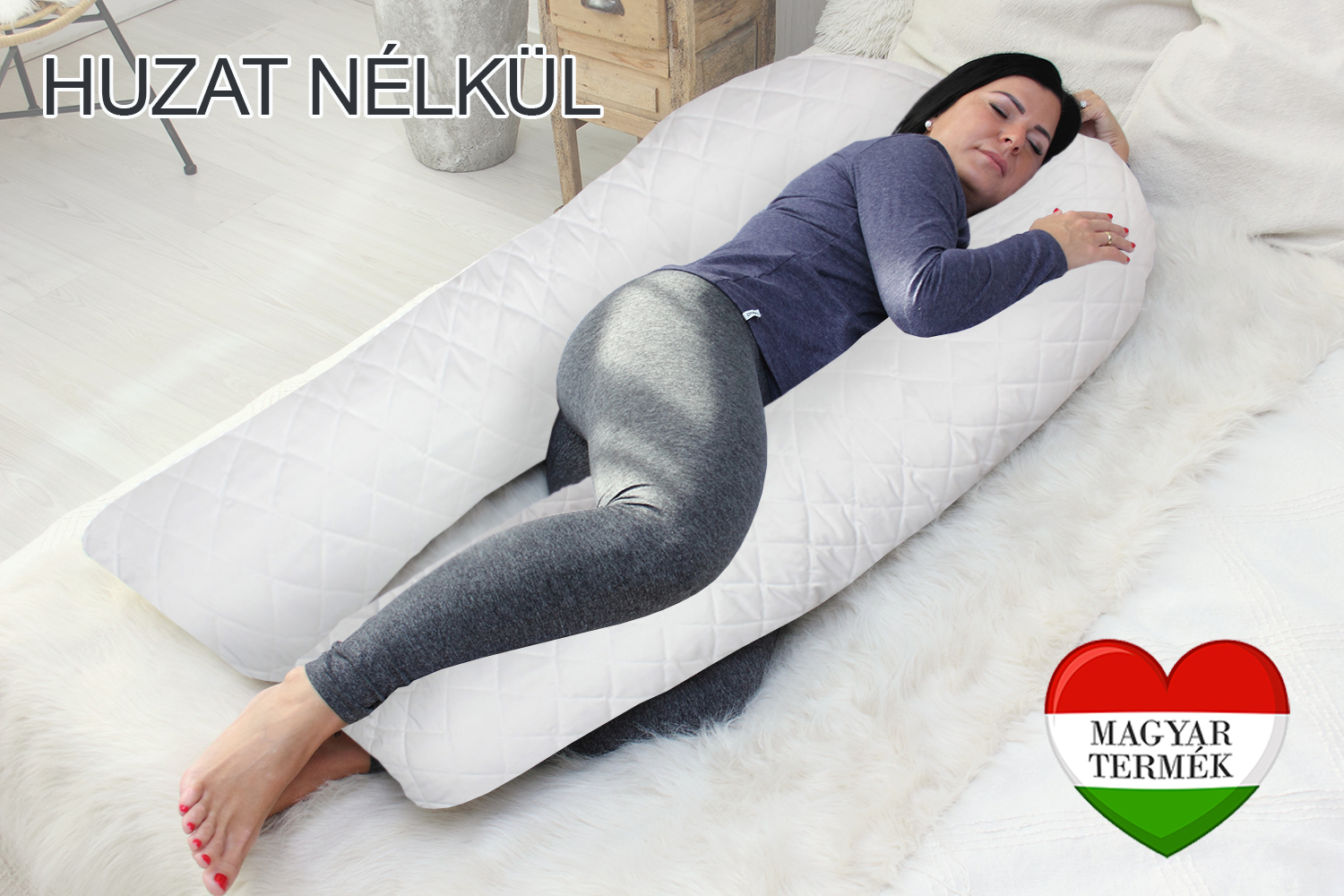 Scamp ölelő párna - U alakú HUZAT NÉLKÜL