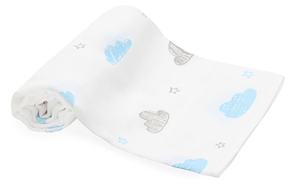 Textil pelenka /Kék felhős