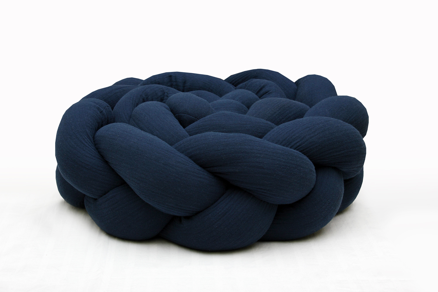 Fonott rácsvédő muszlin anyagból, darkblue