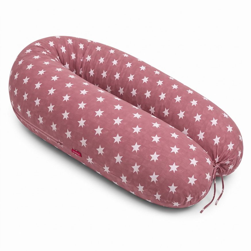 Scamp formázható univerzális szoptatós párna pamut huzattal /PinkStars